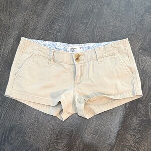 Y2K American Eagle Outfitters Tan Women Cargo Shorts